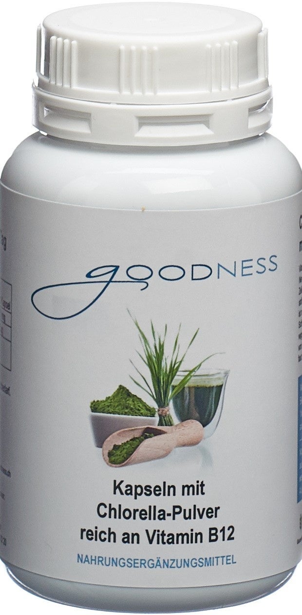 Goodness Chlorella Pulver mit Vitamin B12 Kapseln 90 Stück Zur Rose Shop