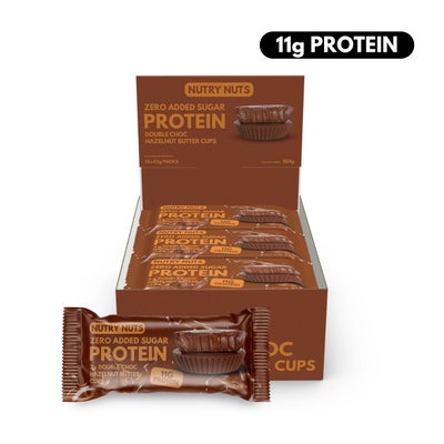 Peanut Butter Cups - Double Choc Hazelnut Butter Cups 12 x 42g