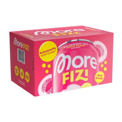 More Fizi White Peach 6x330ml