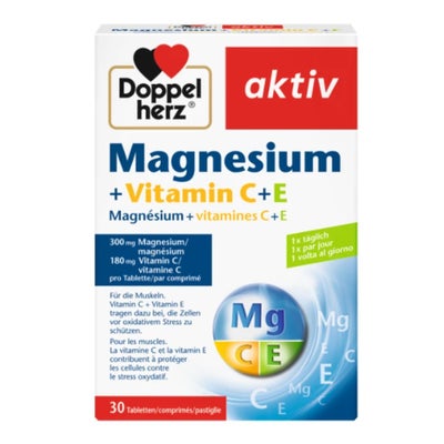 aktiv Magnésium + Vitamines C + E en comprimés