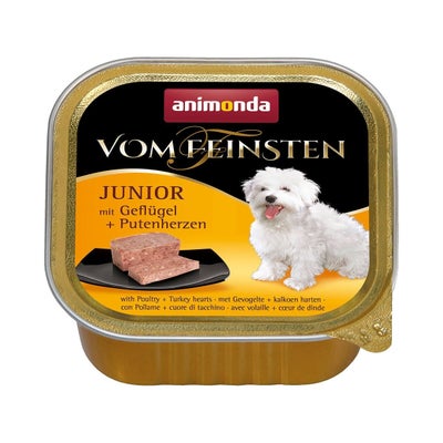 Vom Feinsten Junior mit Geflügel und Putenherzen Vom Feinsten Junior mit Geflügel und Putenherzen