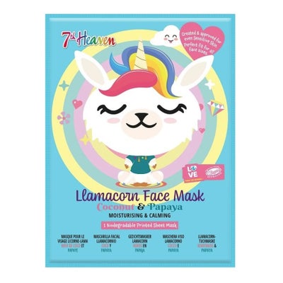 Llamacorn Sheet Face Mask Skincare pour enfants à partir de 8 ans