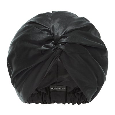 Premium Silk Bonnet Black