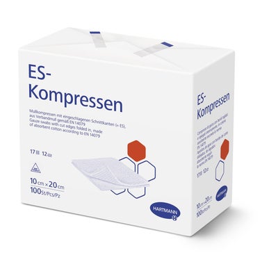 compresse ES 10x20cm 12couches non stérile