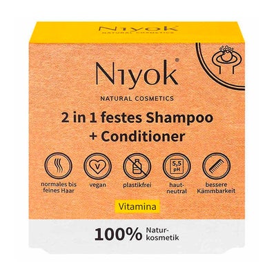 Shampooing solide 2 en 1 + après-shampooing - Vitamina
