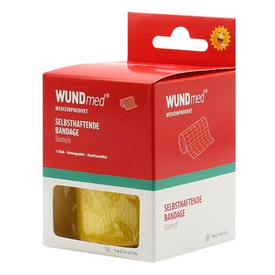 gelbe Selbsthaftende Bandage 5 cm x 4 m