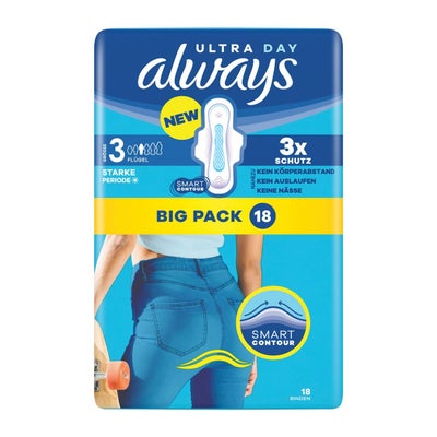Ultra serviette hygiènique Gr3 Long Plus avec ailettes BigPack Ultra serviette hygiènique Gr3 Long Plus avec ailettes BigPack
