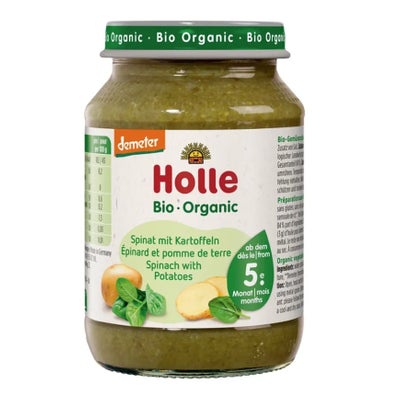 Spinat mit Kartoffeln Bio