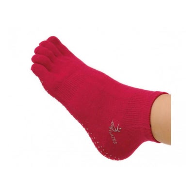 Pilates workout socks S/M fuchsia 1 Paar