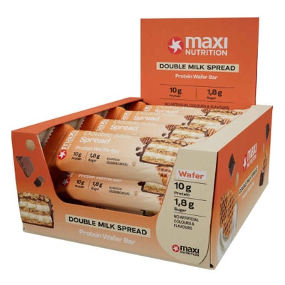 Protein Waffle Bar Double Milk Spread 12 x 39 g