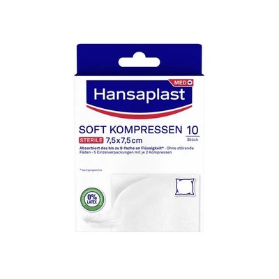 sterile Soft Kompressen 7,5 cm x 7,5 cm