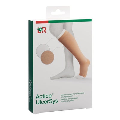 Actico UlcerSys bas de compression M long chair/blanc