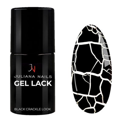 Gel Lack Black Crackle Look