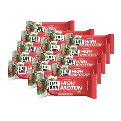 Bio Lifebar Protein Riegel Erdbeere 15 x 40 g