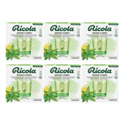 x Ricola Drink Cubes Verbene Zitrus 6 x 12 Stk