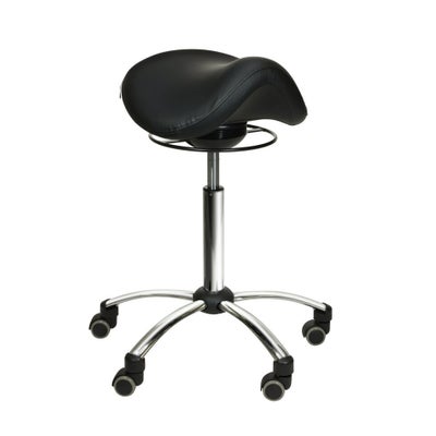 Comfort-Sattelhocker mit Swing-Mechanismus schwarz