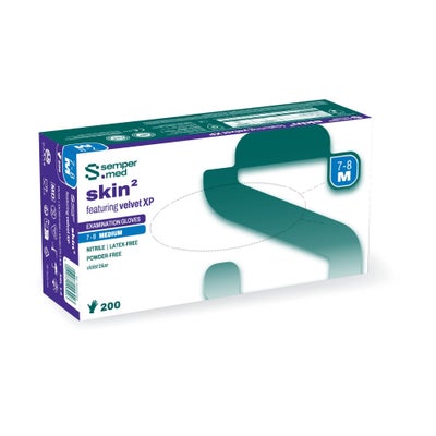 skin² Nitril Handschuhe, Grösse M