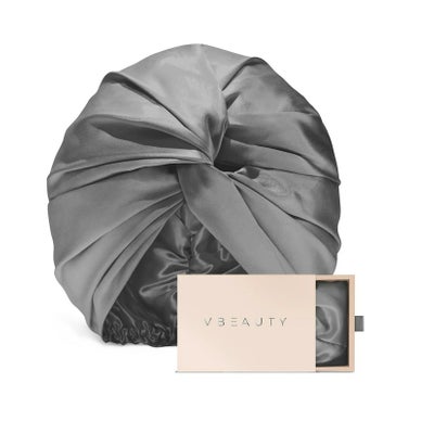 Hair - Premium Seiden Turban – Anthrazit