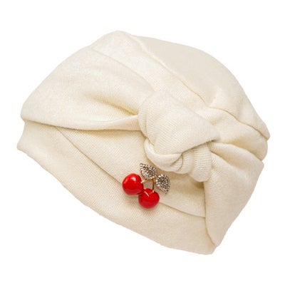 Nodoline Weiss mit Kirsche Mütze S/M