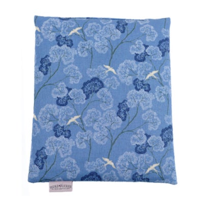 Coussin chauff colza 26x21cm hirondelles bleu