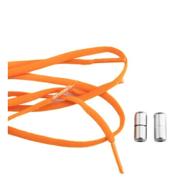Schnürsenkel elastisch mit Schraubverschluss Orange, 1 Paar