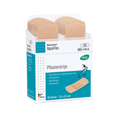 Strips de pansement AquaFlex, 7.2 x 2.5 cm