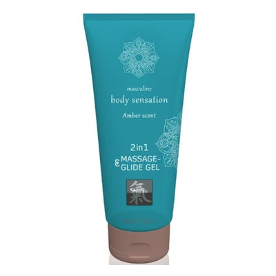 Massage- und Gleitgel 2in1, Amber Scent
