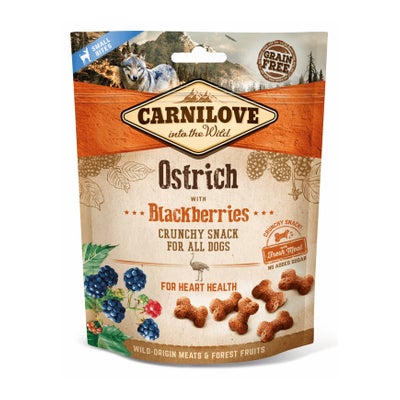 Adult Crunchy Snack autruche avec mûres 6 x 200 g Adult Crunchy Snack autruche avec mûres 6 x 200 g