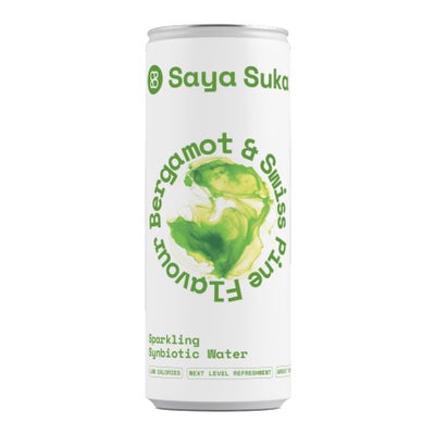 Synbiotic Sparkling Water, Bergamot & Swiss Pine