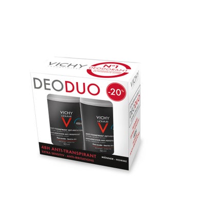 Homme Deo Roll-on empfindliche Haut 48H Duo 2 x 50 ml