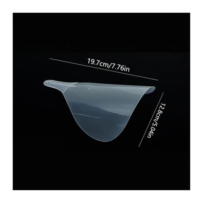 Masque Hygiénique de Coiffeur avec Poignée – Plastique Transparent, Réutilisable