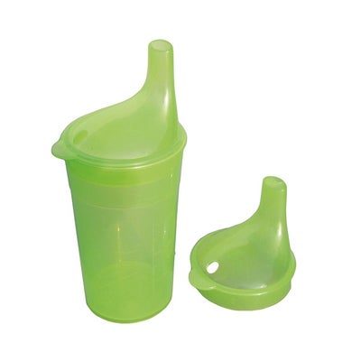 Trinkbecher mit 2 Aufsätze Tee & Brei mit langem Mundstück grün Trinkbecher mit 2 Aufsätze Tee & Brei mit langem Mundstück grün