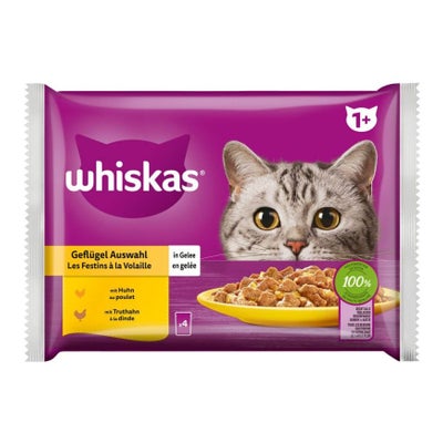 Nassfutter Geflügel Auswahl in Gelee 4 x 85 g