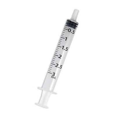seringue avec canule 22G 0.7x38mm embout Luer centré MDS 3ml