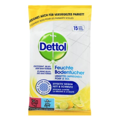 Bodenreinigungstücher feucht Zitrone & Limette
