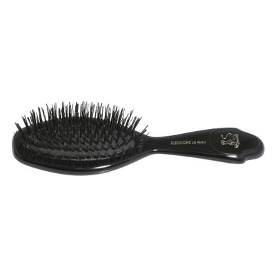 Haarbürste grosse Borsten naturels Schwarz 11-reihig