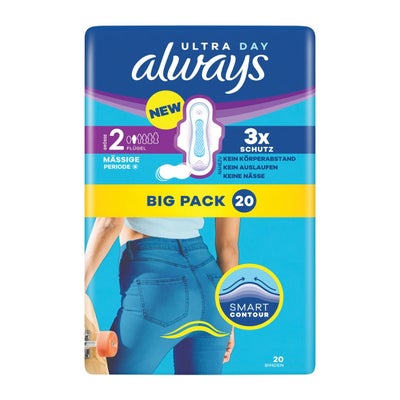 Ultra serviette hygiènique Gr2 Long avec ailettes BigPack Ultra serviette hygiènique Gr2 Long avec ailettes BigPack