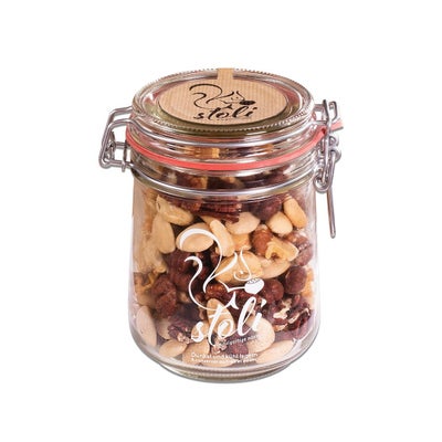 Drahtbügelglas Apéro-Mix mit Meersalz Drahtbügelglas Apéro-Mix mit Meersalz
