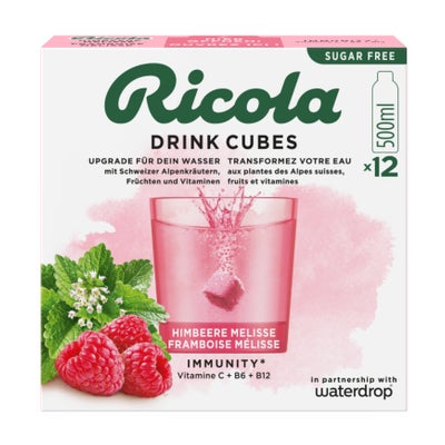 x Ricola Drink Cubes Himbeere Melisse