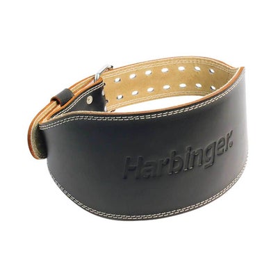 4" Padded Leather Belt black XL