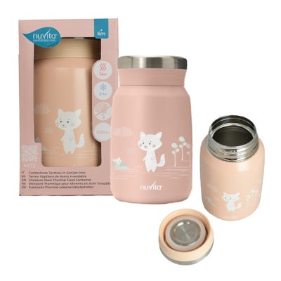 Thermobehälter aus Edelstahl, rosa