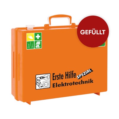 MT-CD Erste Hilfe Koffer Spezial Elektrotechnik, gefüllt, orange