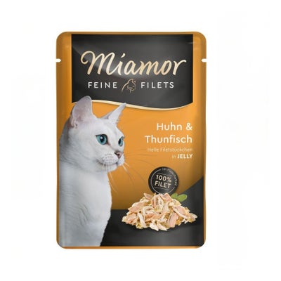 Feine Filets Huhn und Thunfisch für Katzen