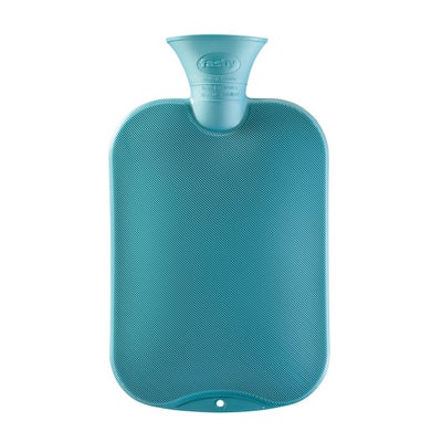 Wärmflasche feine Halblamelle steinblau Wärmflasche feine Halblamelle steinblau