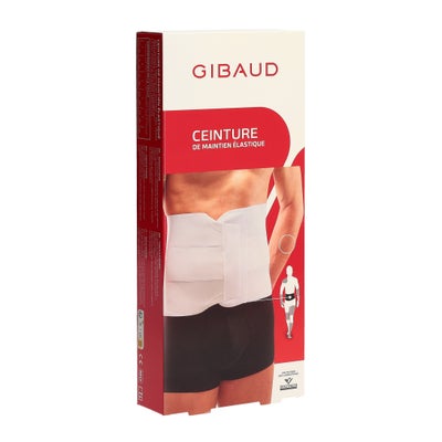 ceinture abdominale élastique Gr1 61-75 cm blanc