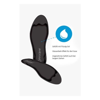 Gel-Lign Schuhsohlen mit flüssig Gel - Schwarz - 2X (48 - 49.5)