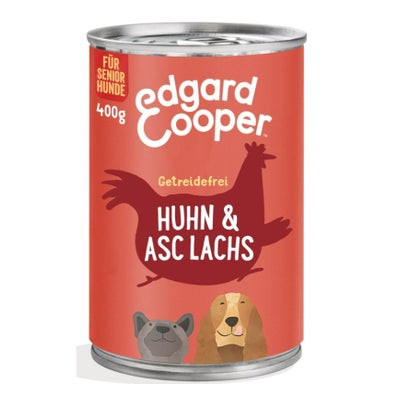 Senior, Huhn & Lachs mit Brokkoli, Nassfutter für Hunde 6 x 400 g