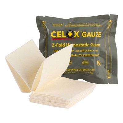 Celox Gauze, Z-Fold Hämostyptikum, 7.6 cm x 1.5 m
