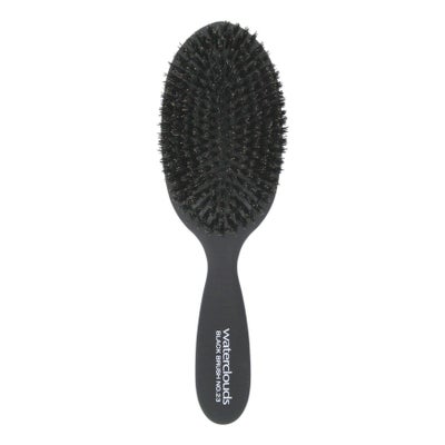 Black Brush - Natural Oval 100% Boar Bristle no. 23