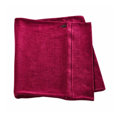 housse pour oreiller 30x40cm velours bordeaux